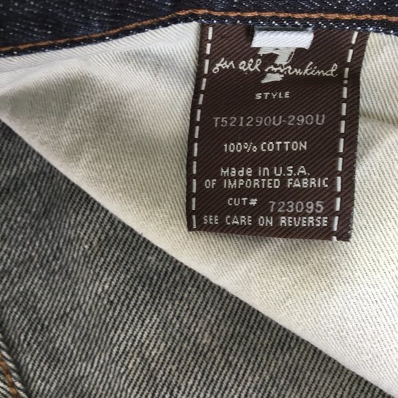 7 For All Mankind Relaxed Button Fly Jeans 36 - Picture 8 of 11